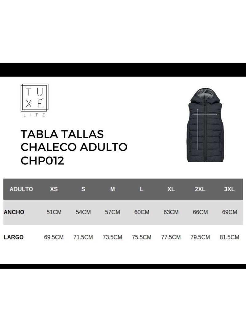 Chaleco Adulto Fidel Davila Gris