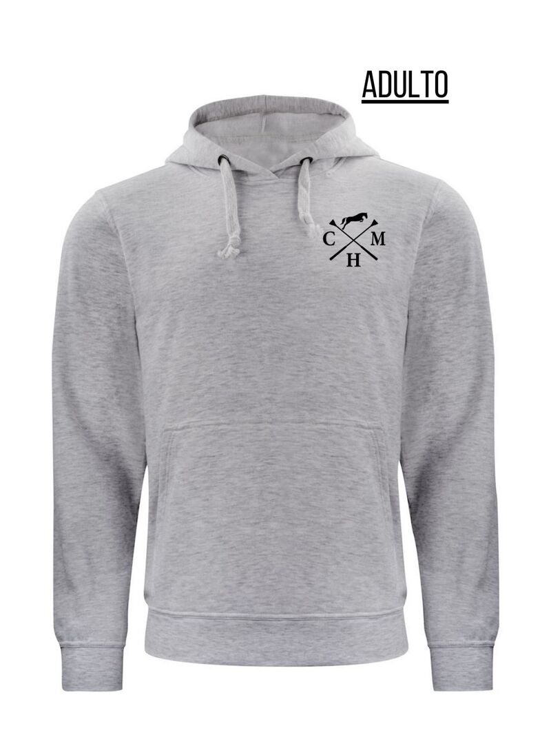 Sudadera canguro Adulto Monfragüe Gris