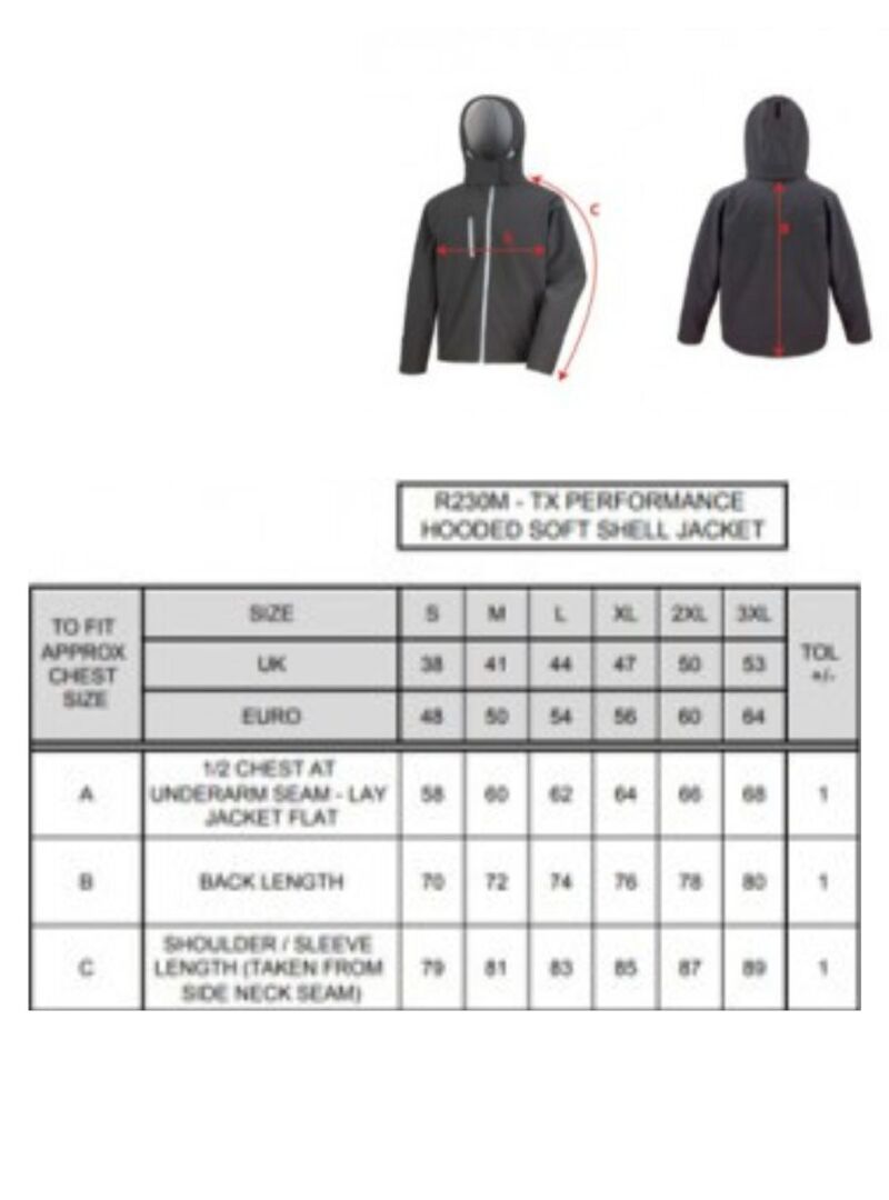 Chaqueta Hombre Softshell con Capucha Federación Hípica Asturiana