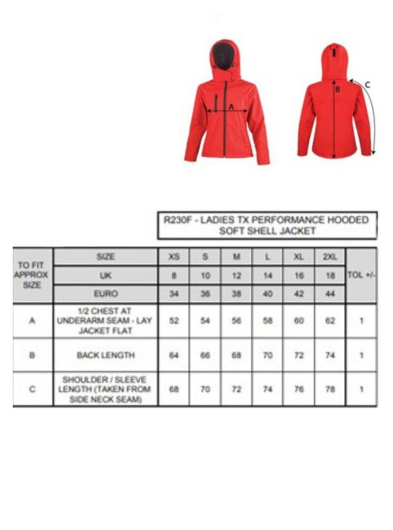 Chaqueta Mujer Softshell con Capucha Federación Hípica Asturiana
