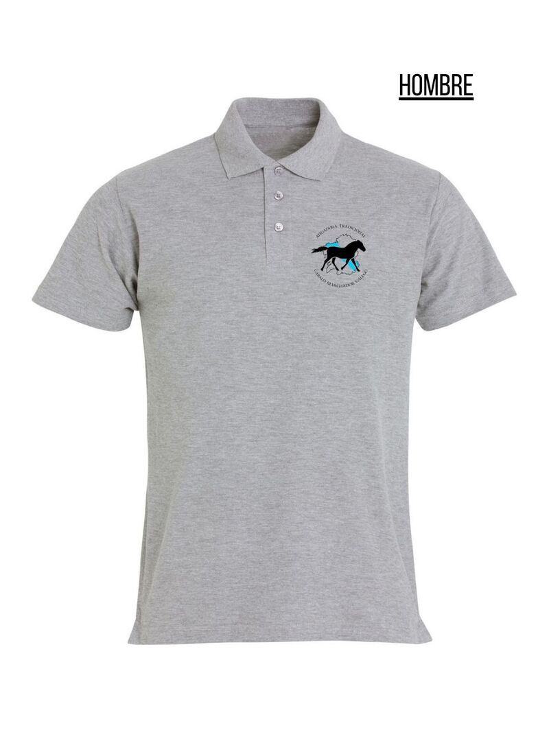Polo Hombre Cabalo Marchador Galego Gris