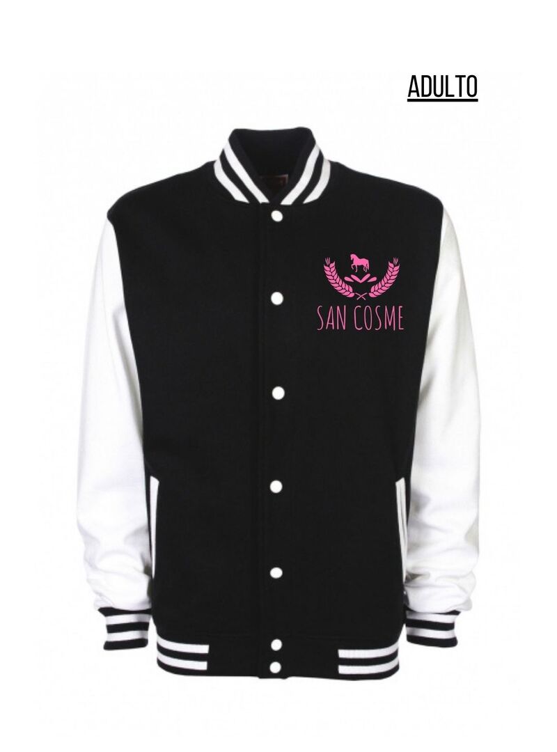Chaqueta Universitaria Adulto San Cosme Negro