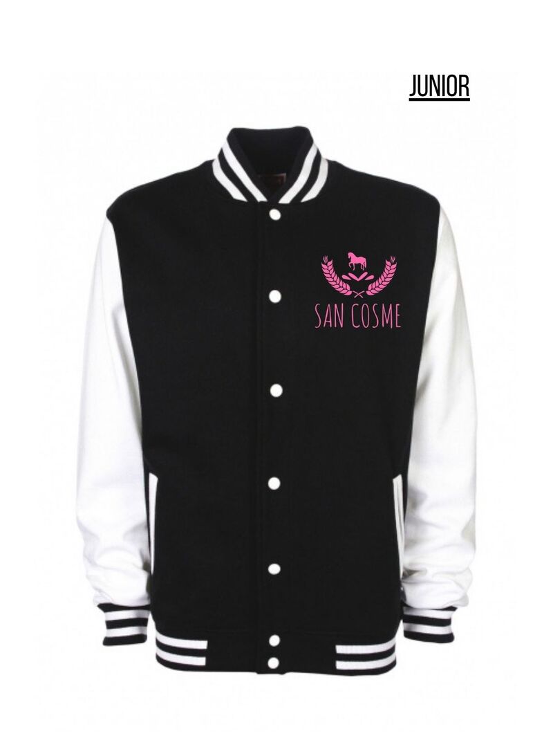 Chaqueta Universitaria Junior San Cosme Negro