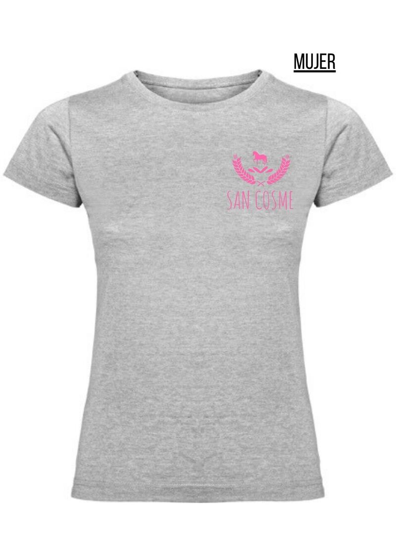 Camiseta Mujer San Cosme Gris