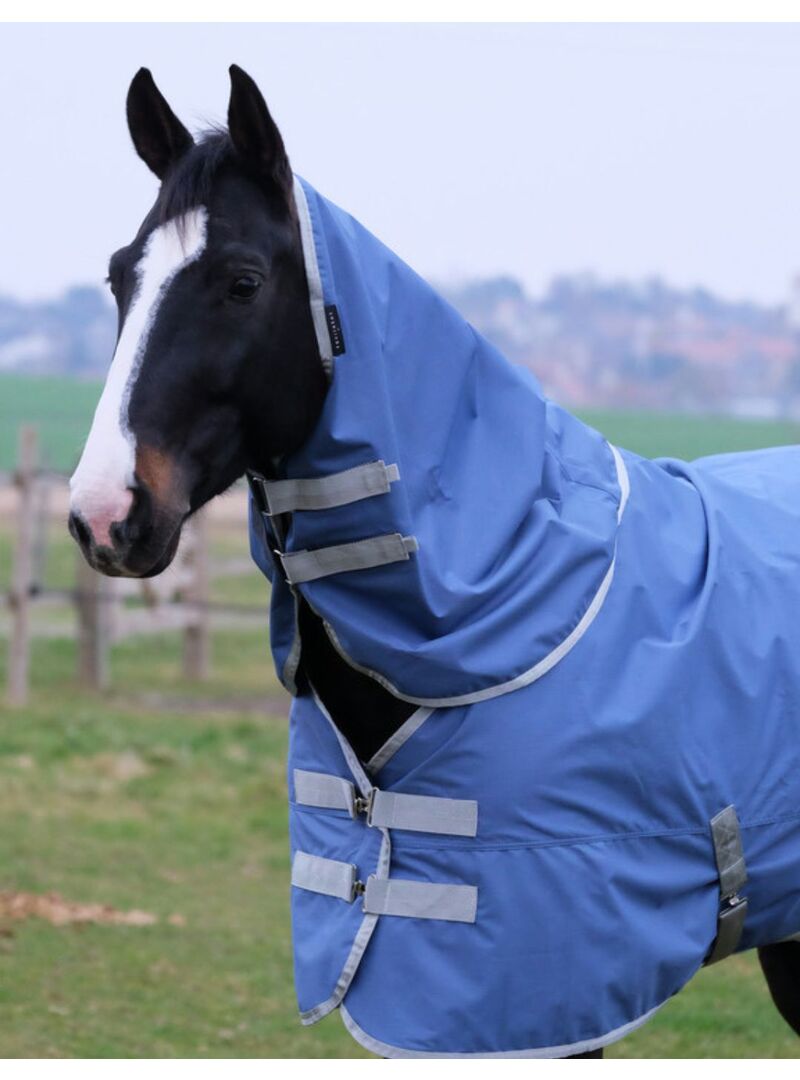 Cubrecuello Equithème "Tyrex 600D" 150 gr Marino