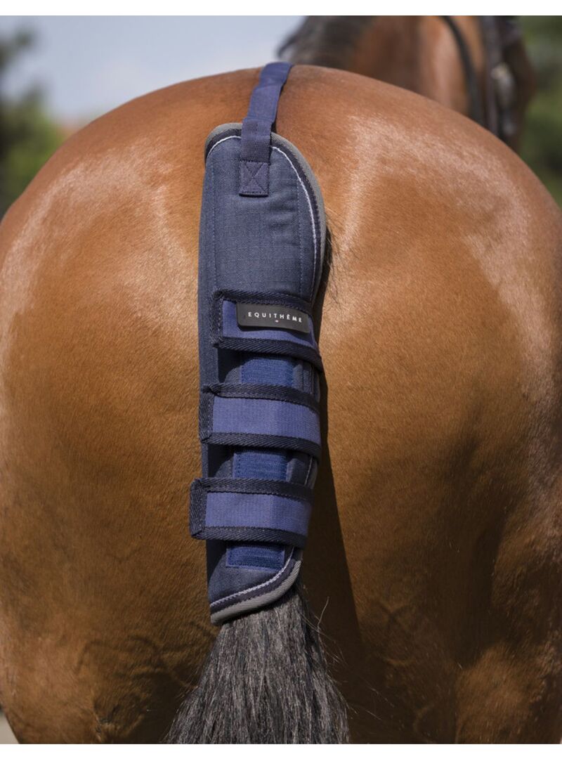 Protector de cola Equithème "Tyrex 600D" Marino/Gris/Blanco