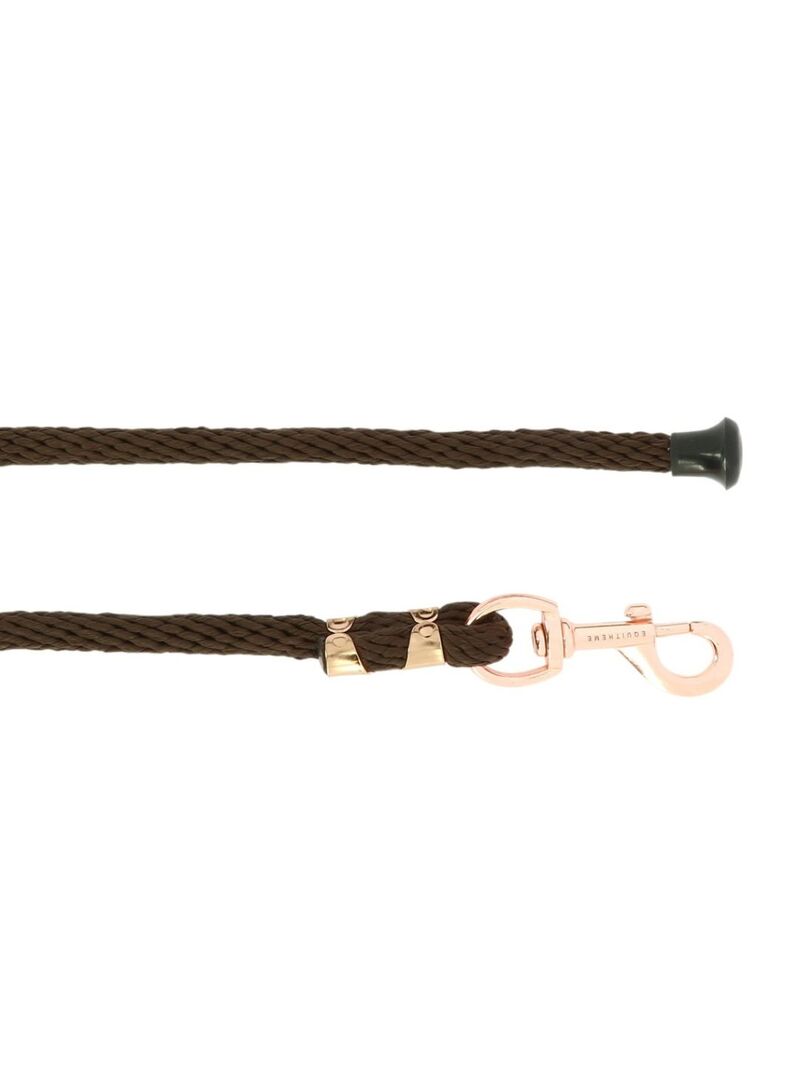 Ramal Equithème "Soft Rose Gold" Negro 2 m