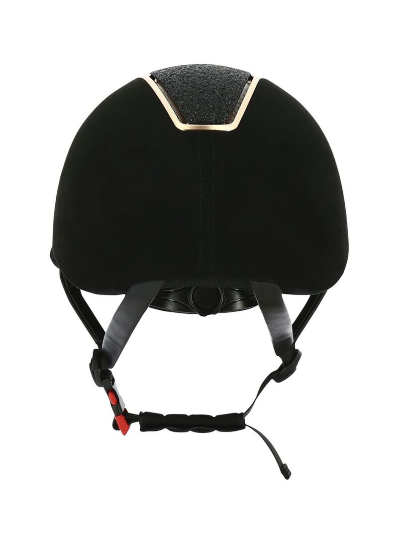 Casco Equithème “Glint Lamé” Negro/Oro Rosa