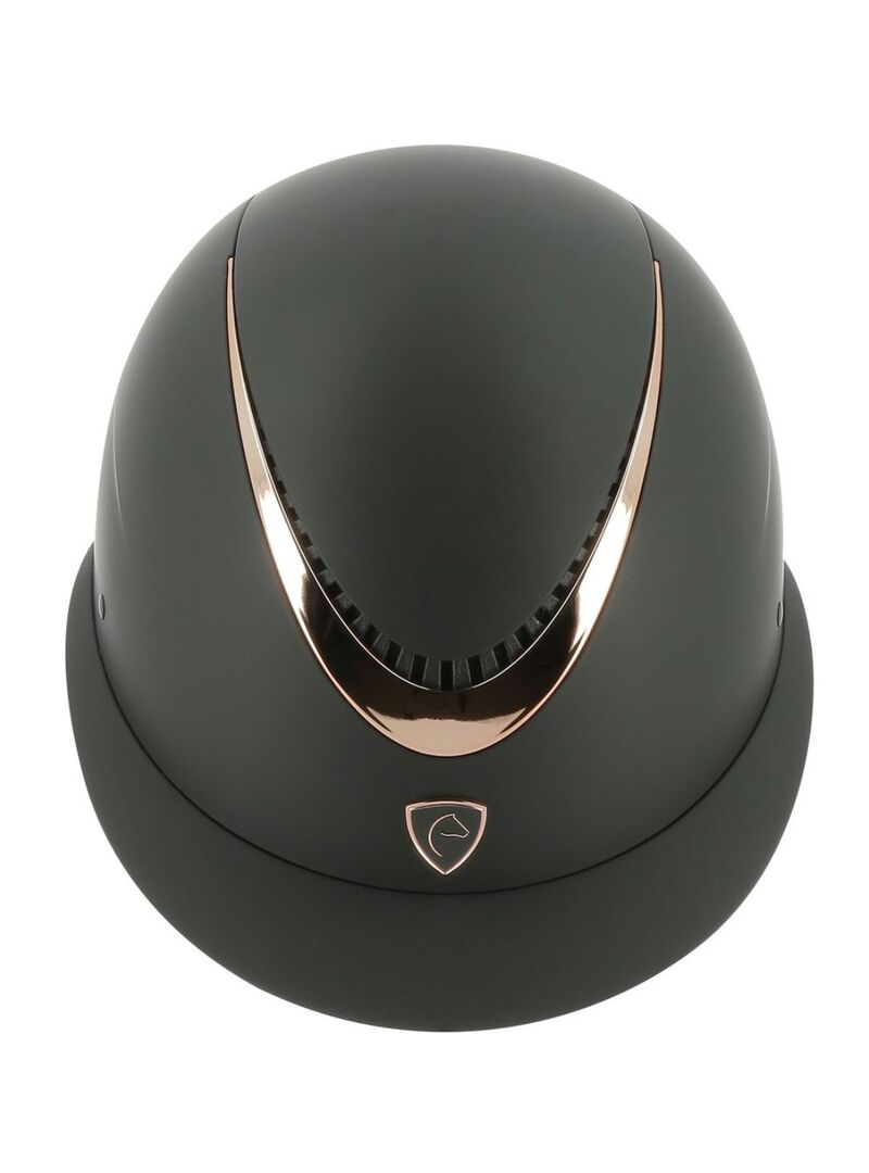 Casco Equithème “Wings” Oro Rosa/Negro
