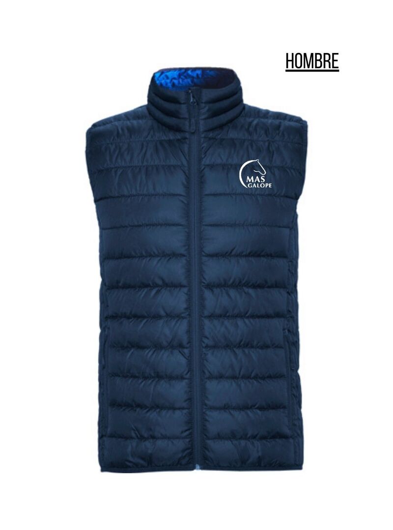 Chaleco Hombre Equitación MÁS GALOPE Marino