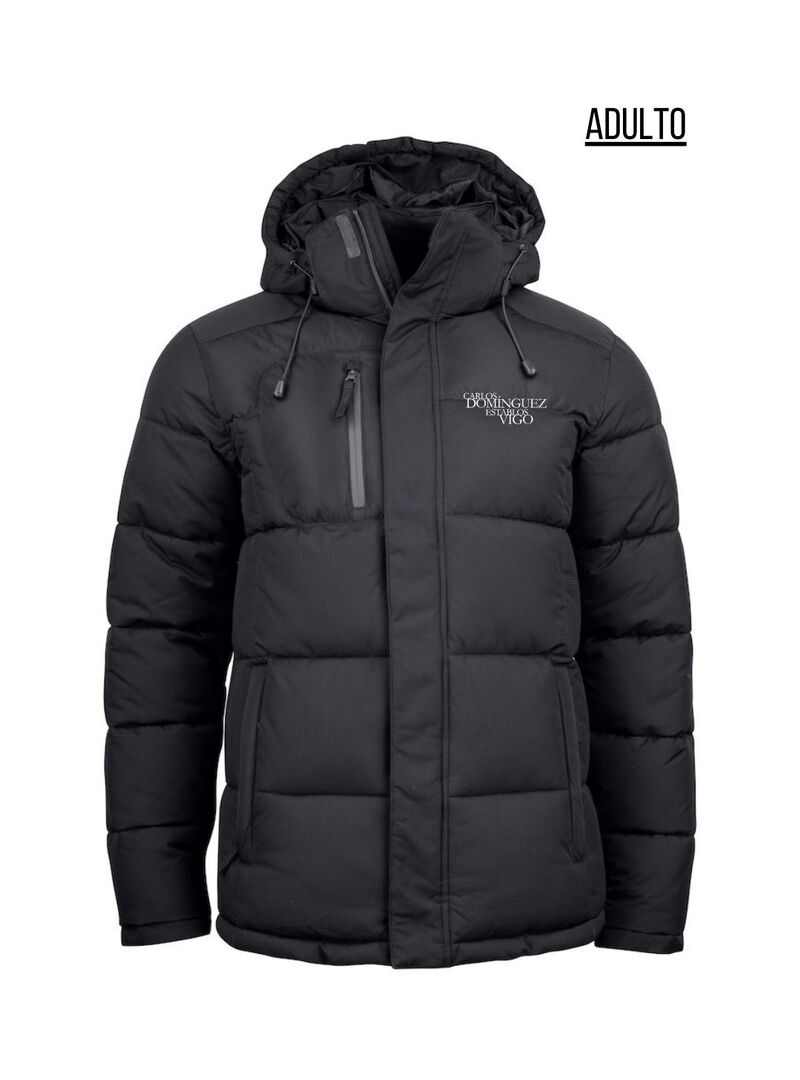 PlumÍfero Adulto ESTABLOS VIGO Negro-Logo Blanco