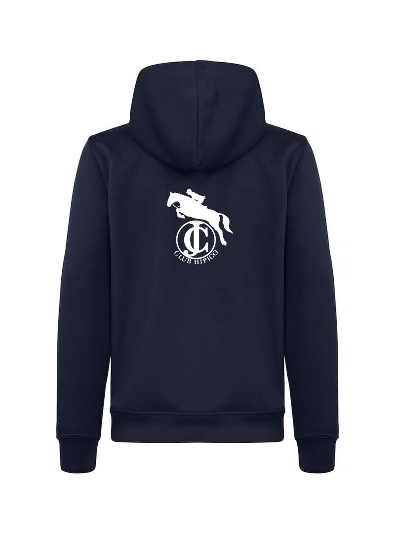 Sudadera Junior cremallera y capucha JC Marino