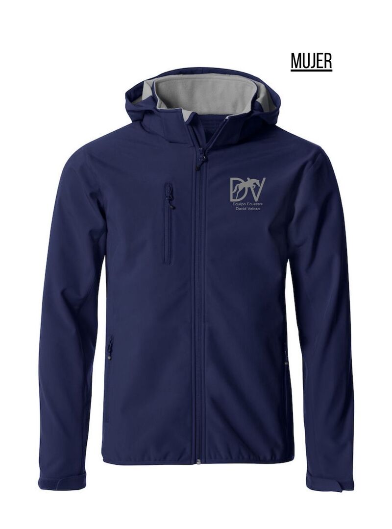 Chaqueta Mujer Softshell DAVID VELOSO Marino