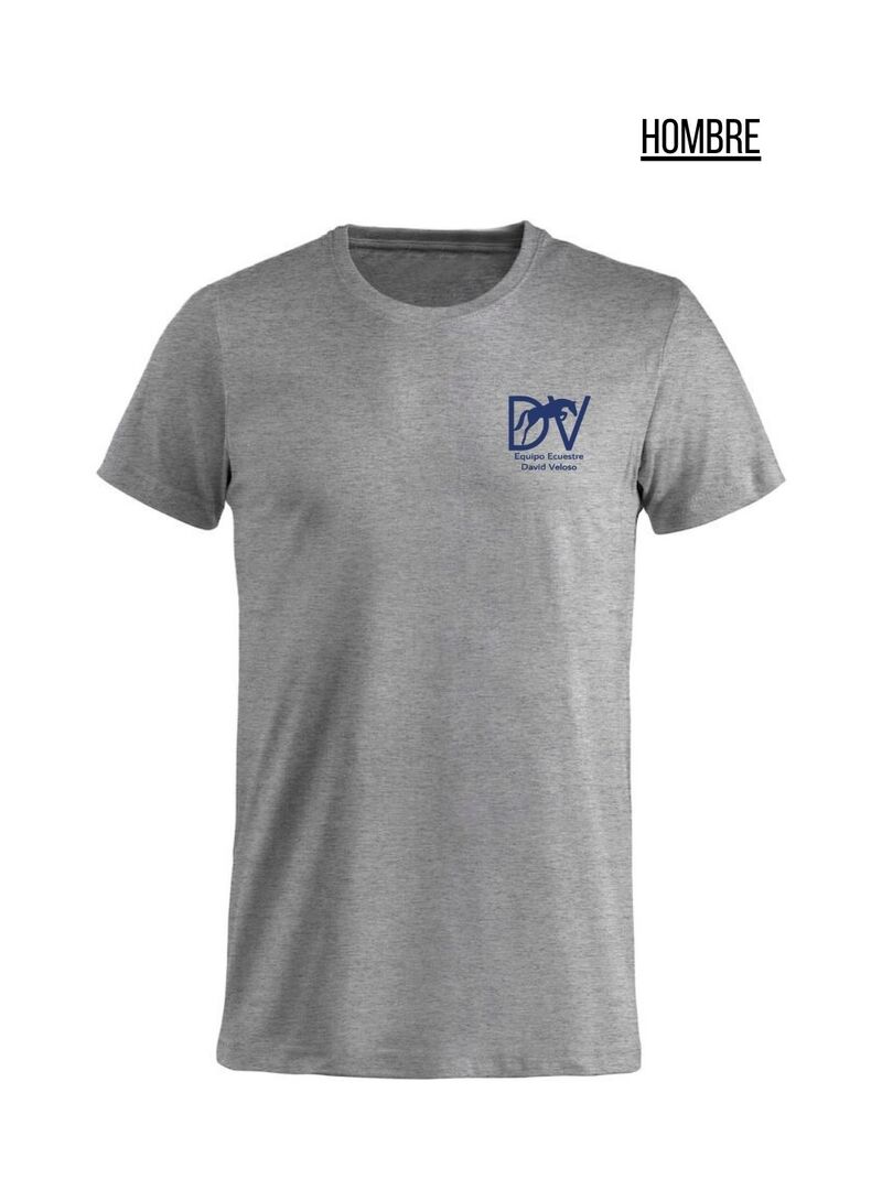 Camiseta Hombre DAVID VELOSO Gris