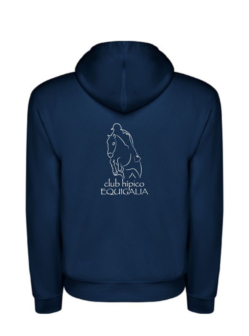 Sudadera Canguro Junior con Capucha EQUIGALIA Marino