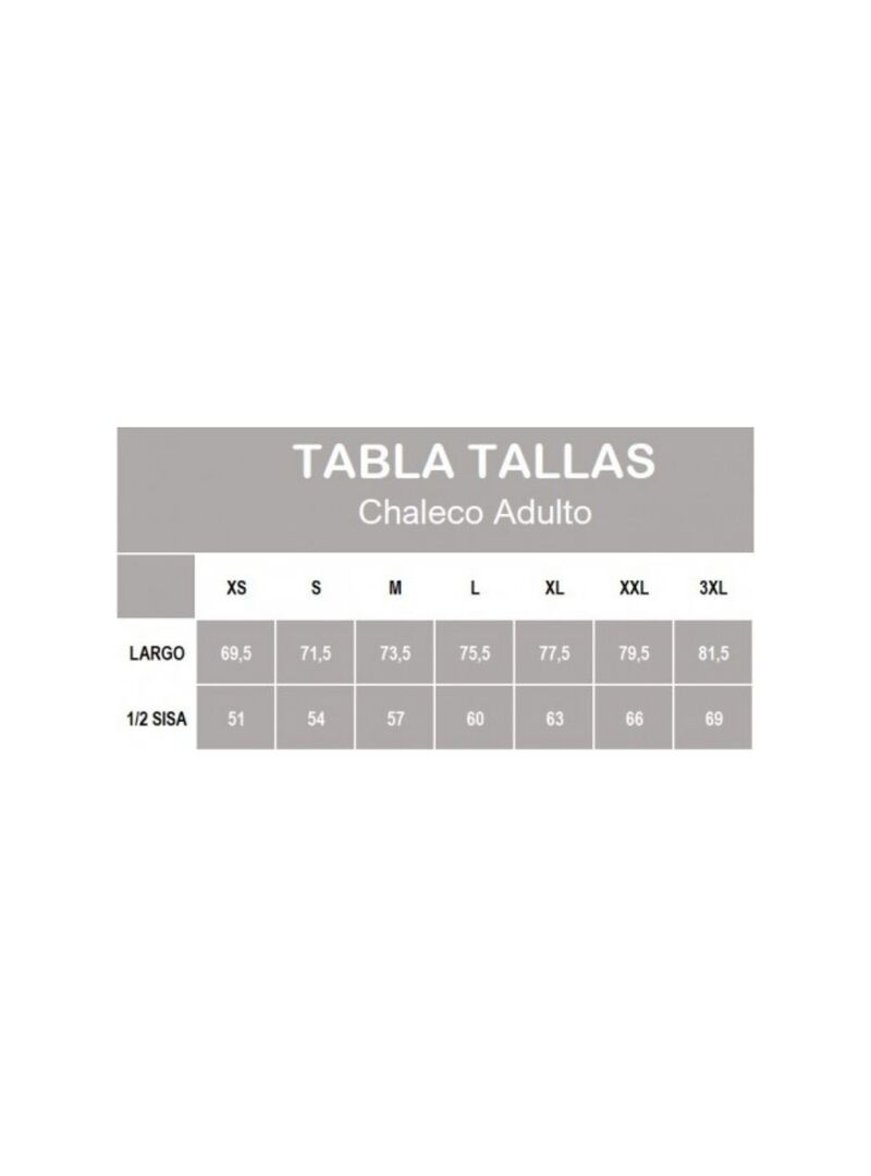 Chaleco Adulto PORCHES Gris