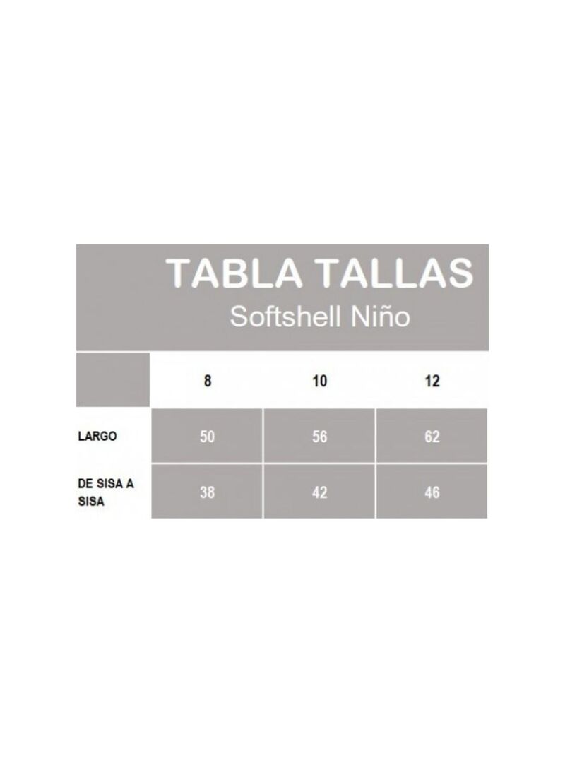 Chaqueta Junior Softshell ABRAIN Negro