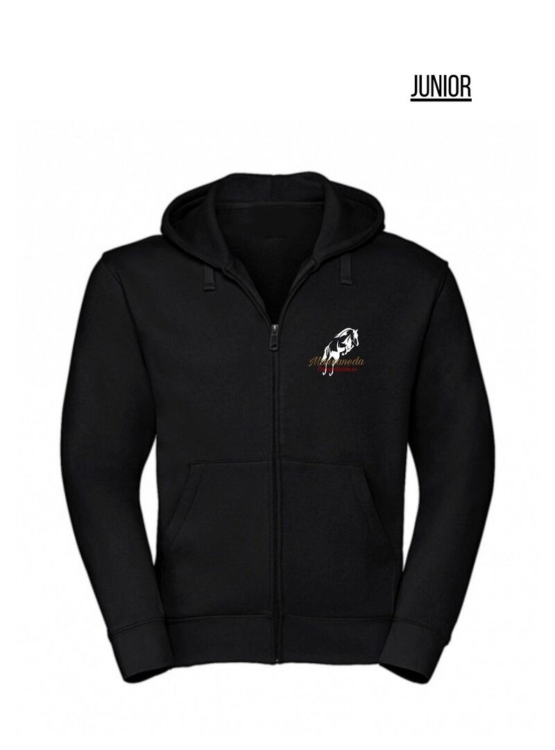 Sudadera Junior cremallera y capucha MANZANEDA Negro