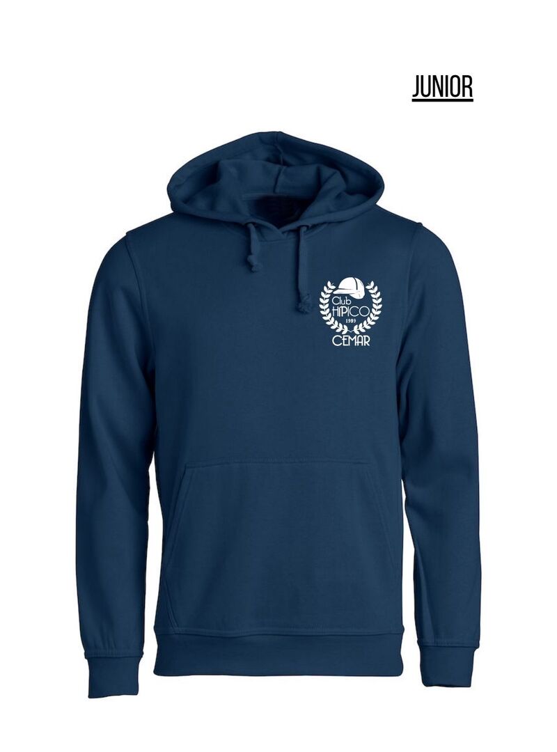 Sudadera Canguro Junior con Capucha CEMAR Marino
