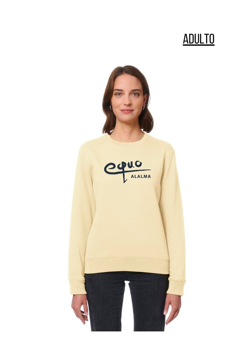Sudadera Adulto Cuello Redondo EQUOALALMA Butter