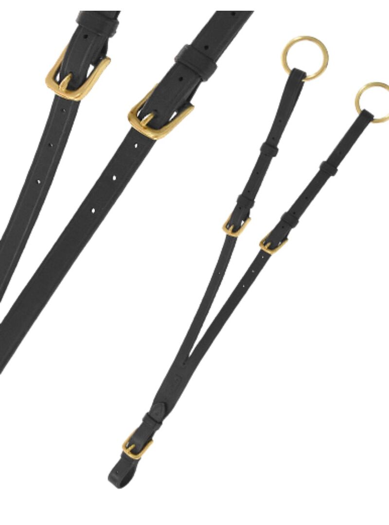 Media Tijerilla Lexhis Green Negro Hebilla Dorada