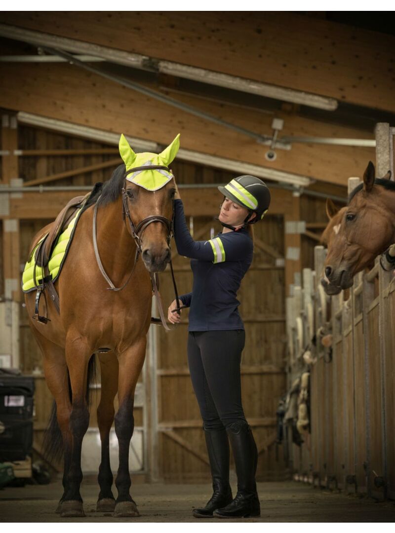 Contorno de Casco Equithème “High Visibility” Amarillo Fluorescente