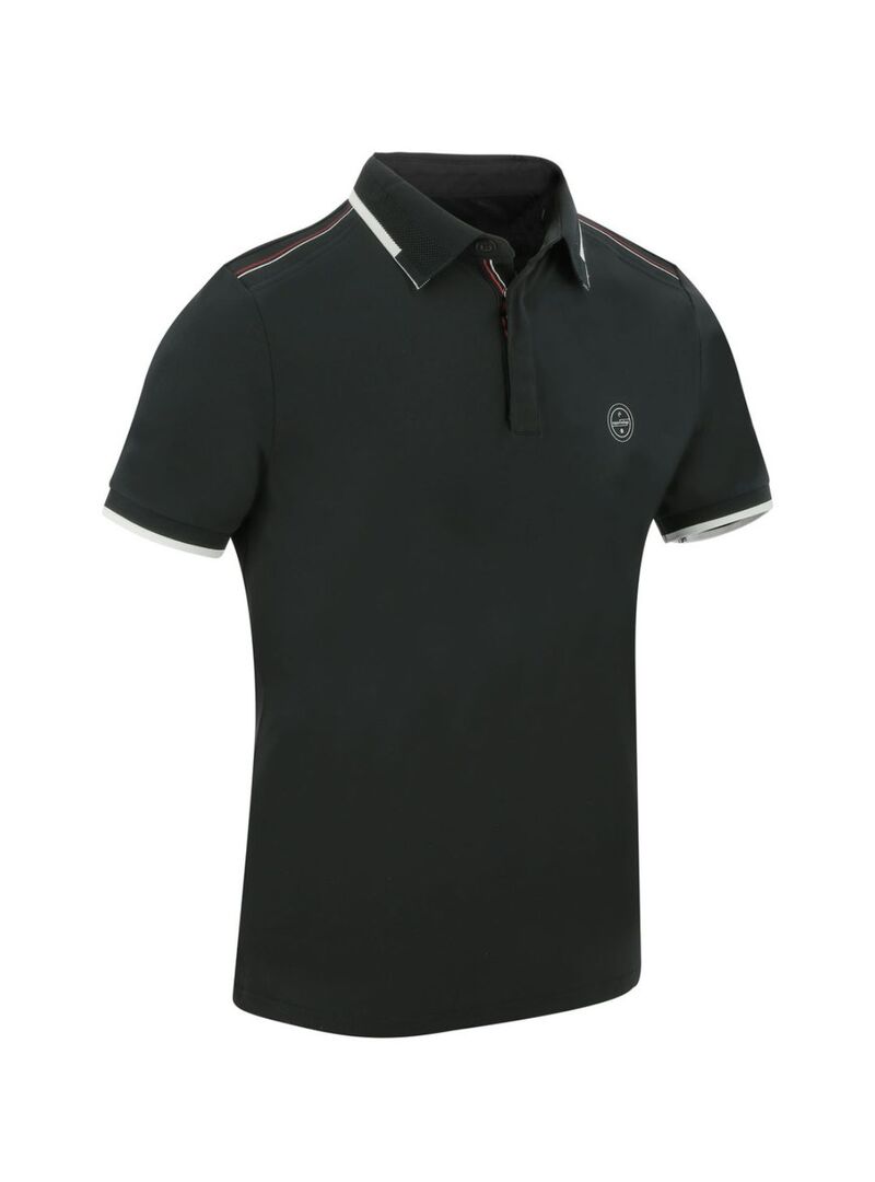 Polo Equithème “Léo” Hombre Negro