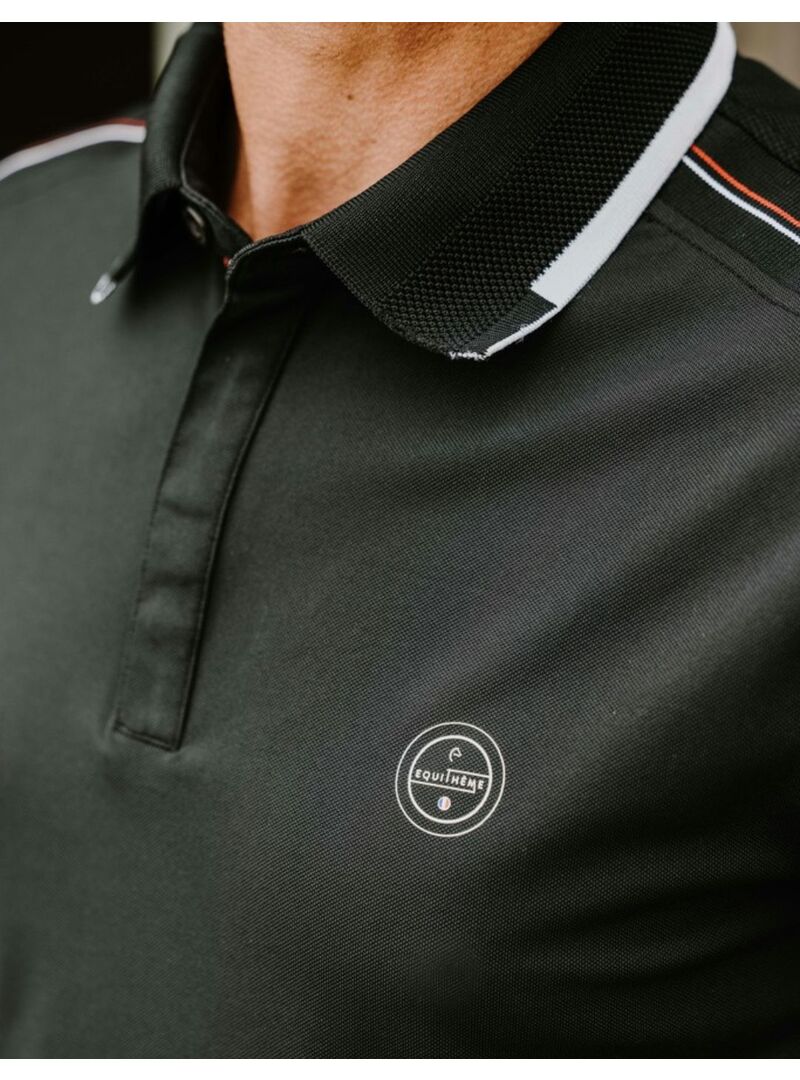 Polo Equithème “Léo” Hombre Negro