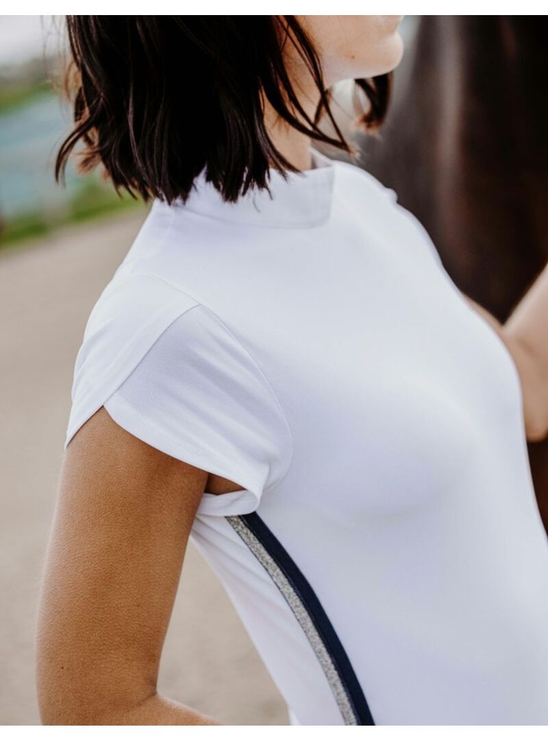 Polo Equitheme “Ocala” Mujer Blanco