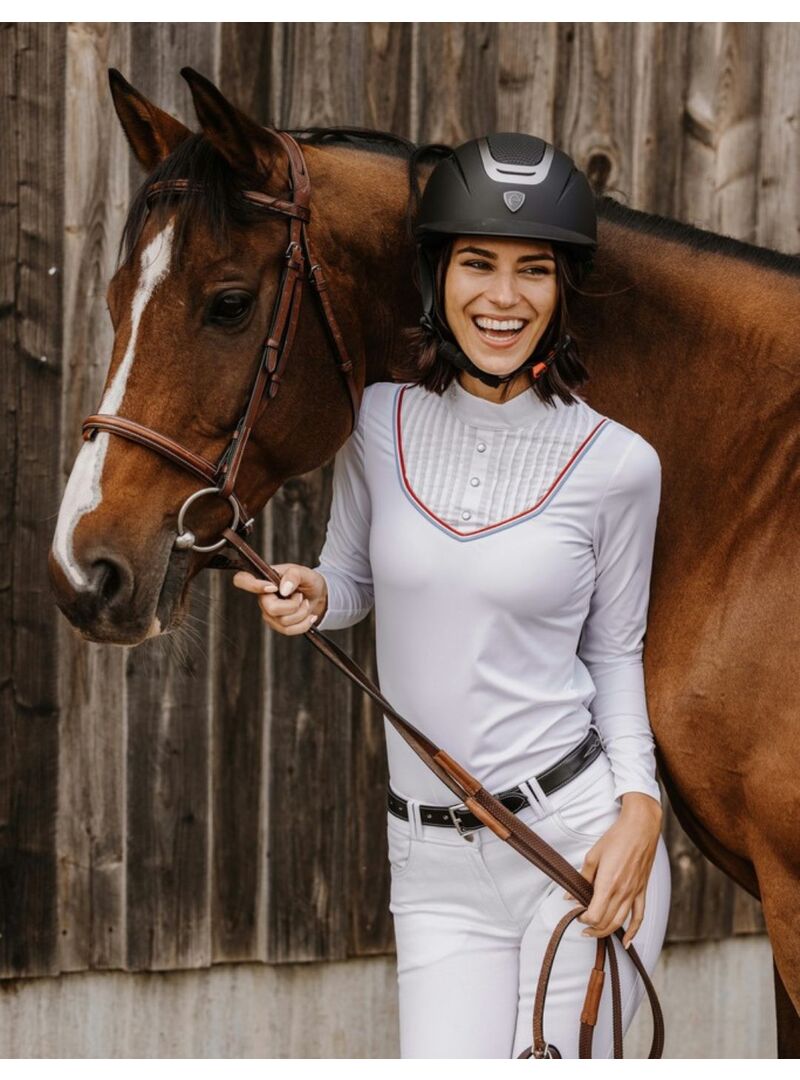 Polo Equithème “Carbourg” Mujer Blanco