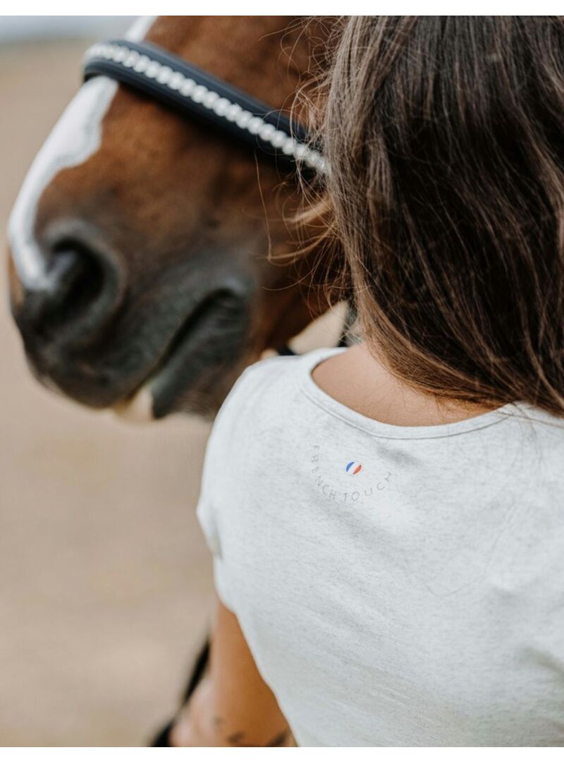 Camiseta Equithème “Anna” Mujer Crema