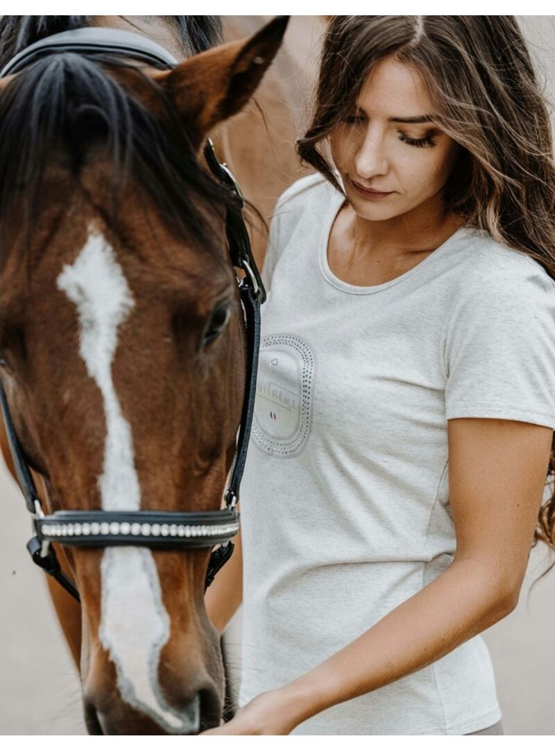 Camiseta Equithème “Anna” Mujer Crema