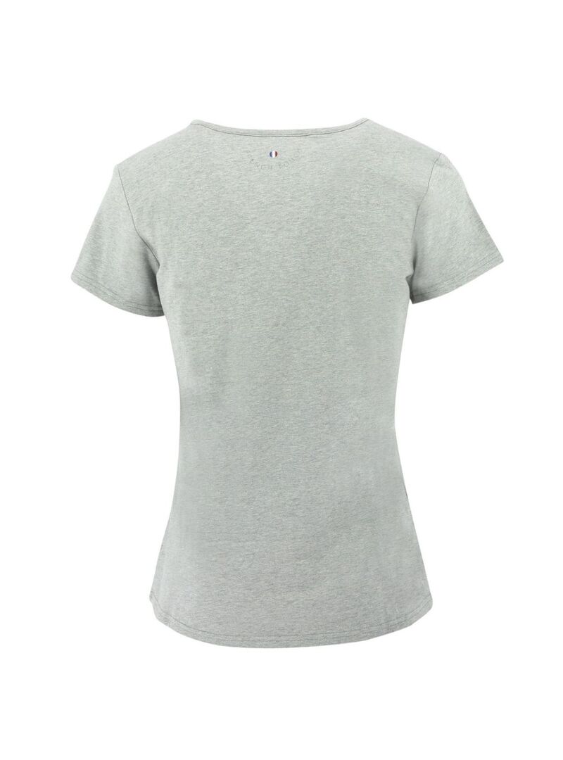 Camiseta Equithème “Anna” Mujer Gris Moteado