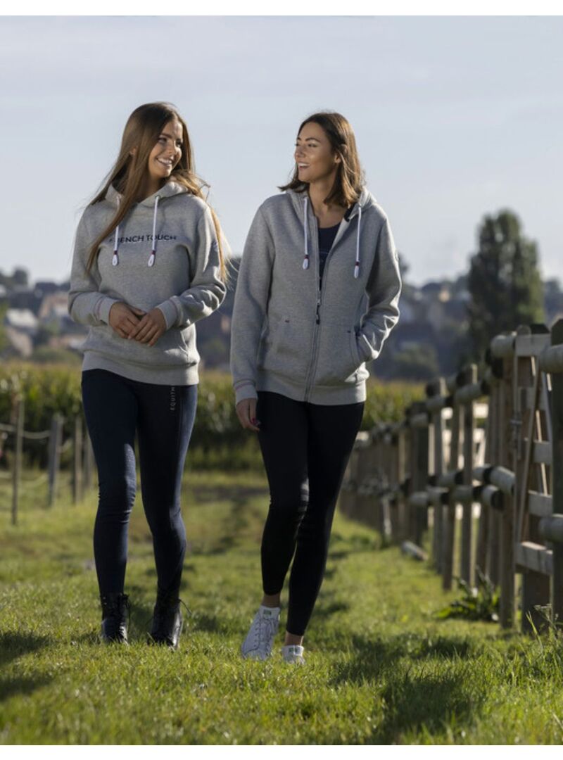 Sudadera con Capucha Equithème “Britney” Gris Moteado