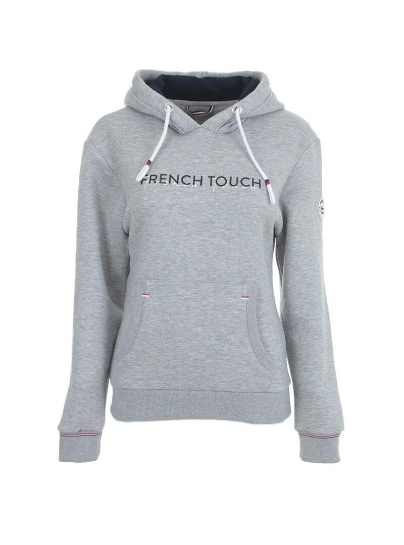 Sudadera con Capucha Equithème “Britney” Gris Moteado