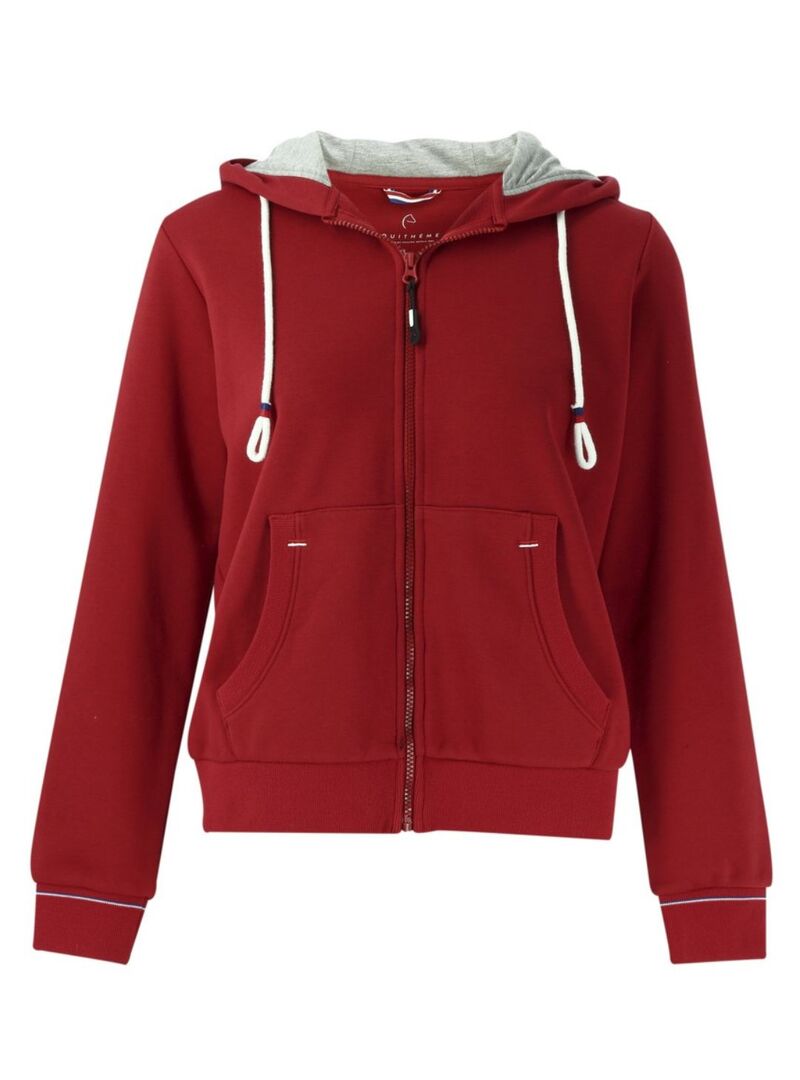 Sudadera con Cremallera Equith’eme “Courtney” Gris Moteado