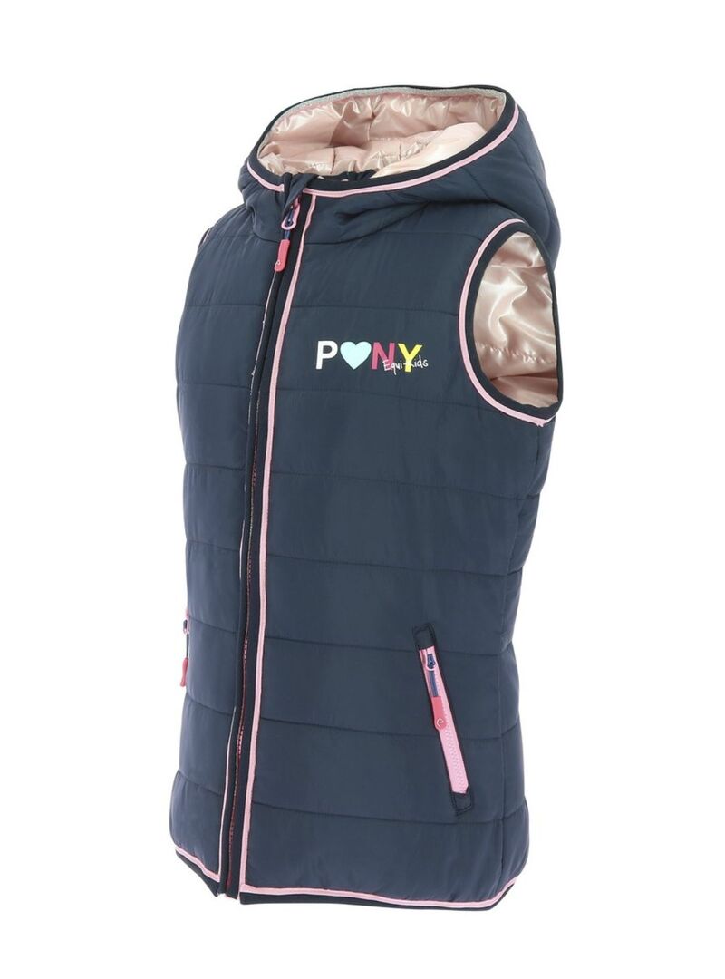 Chaleco Reversible Equi-kids “Jade” Junior Marino