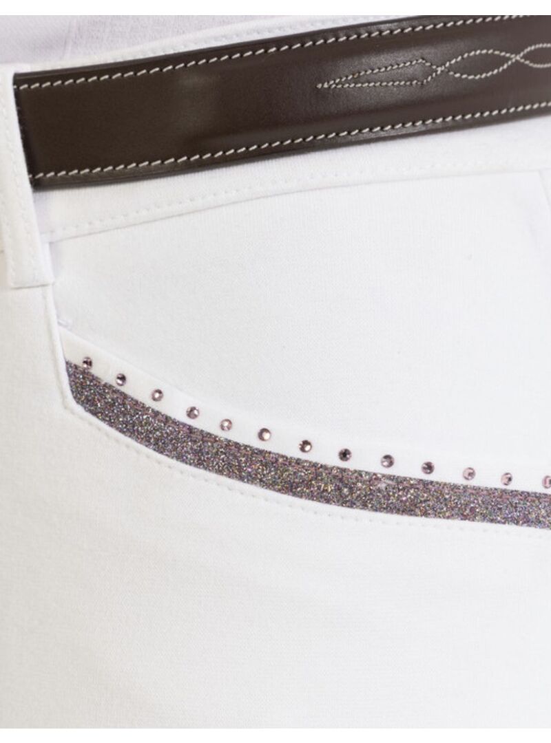 Pantalón Equithème “Kim” Mujer Cotton Orgánico Blanco