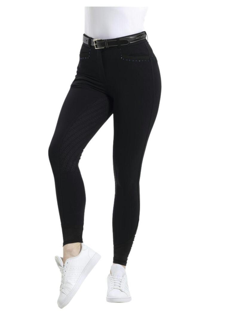 Pantalón Equithème “Safir” Mujer Blanco/Azul