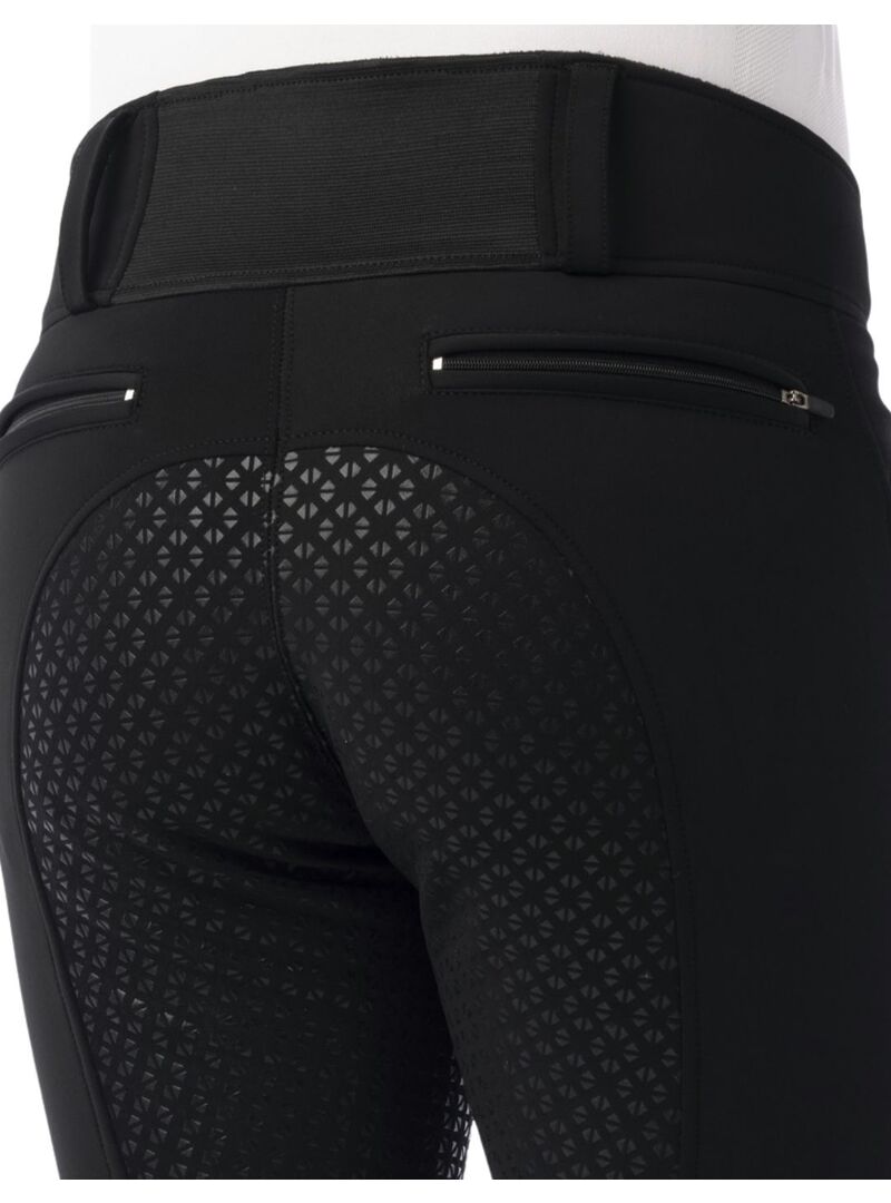 Pantalón Softhsell Equithème “Zermatt” con Culera de Silicona Hombre Negro