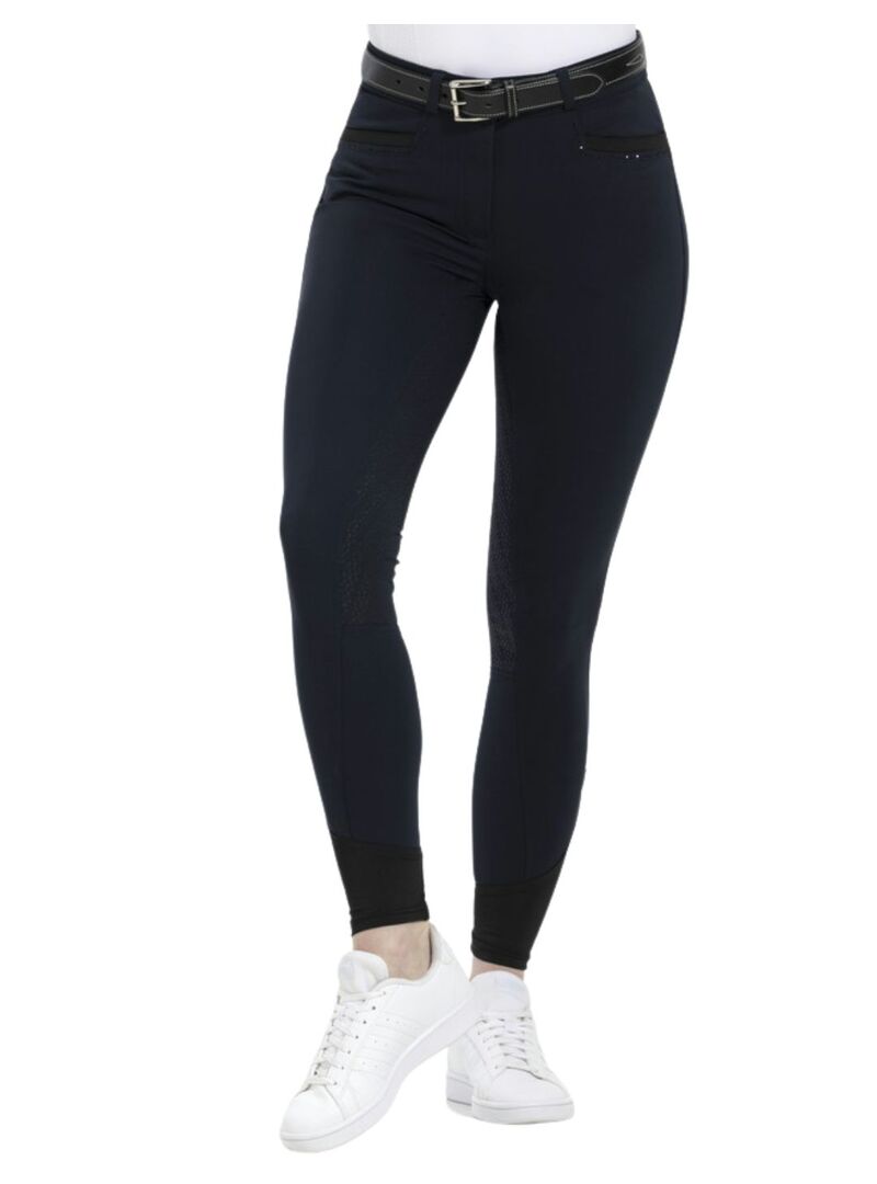 Pantalón Equitheme 'Safir'Mujer Negro/Azul