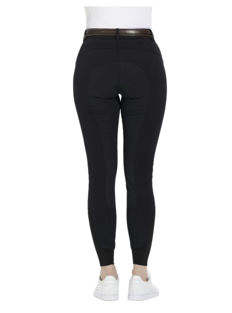 Pantalón Equithème “Gizel”, Culera de Silicona Mujer Negro