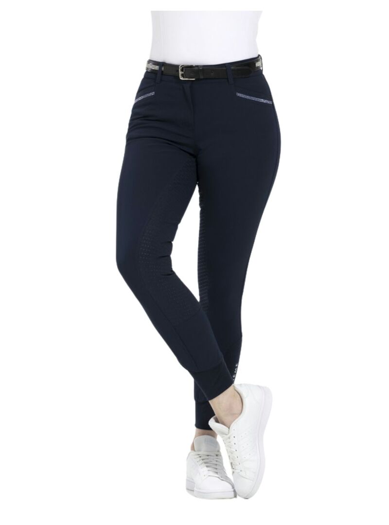Pantalón Equithème “Gizel”, Culera de Silicona Mujer Marino