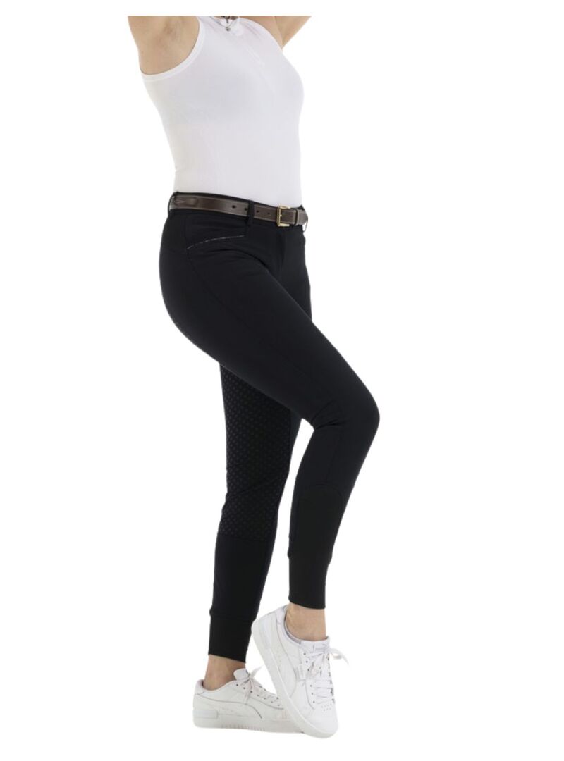 Pantalón Equithème “Kendal” con Culera de Silicona Mujer Negro
