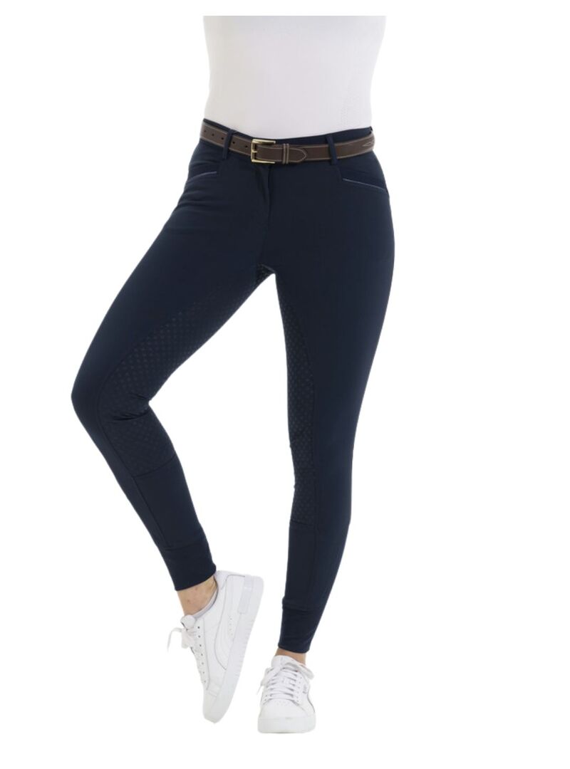 Pantalón Equithème “Kendal” con Culera de Silicona Mujer Marino