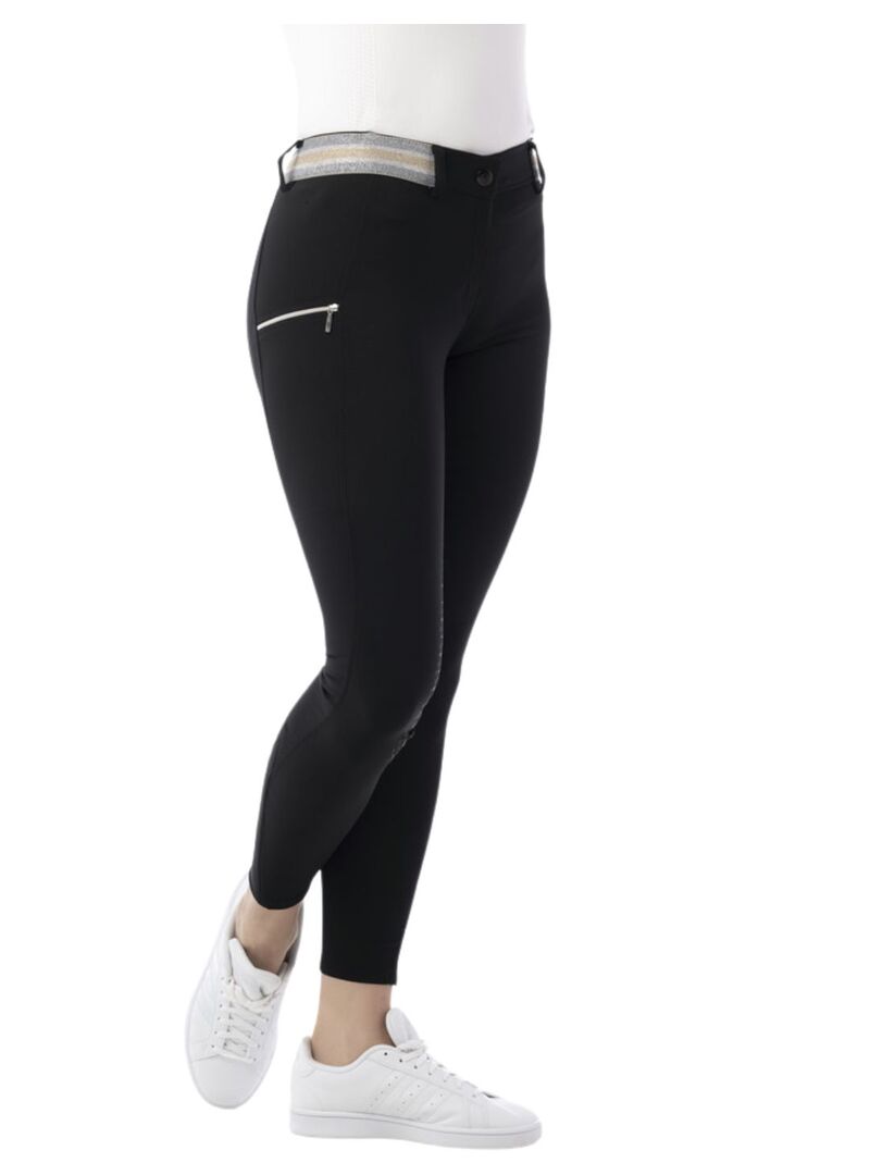 Pantalón Equithème “Lor” Culera de Silicona Mujer Negro