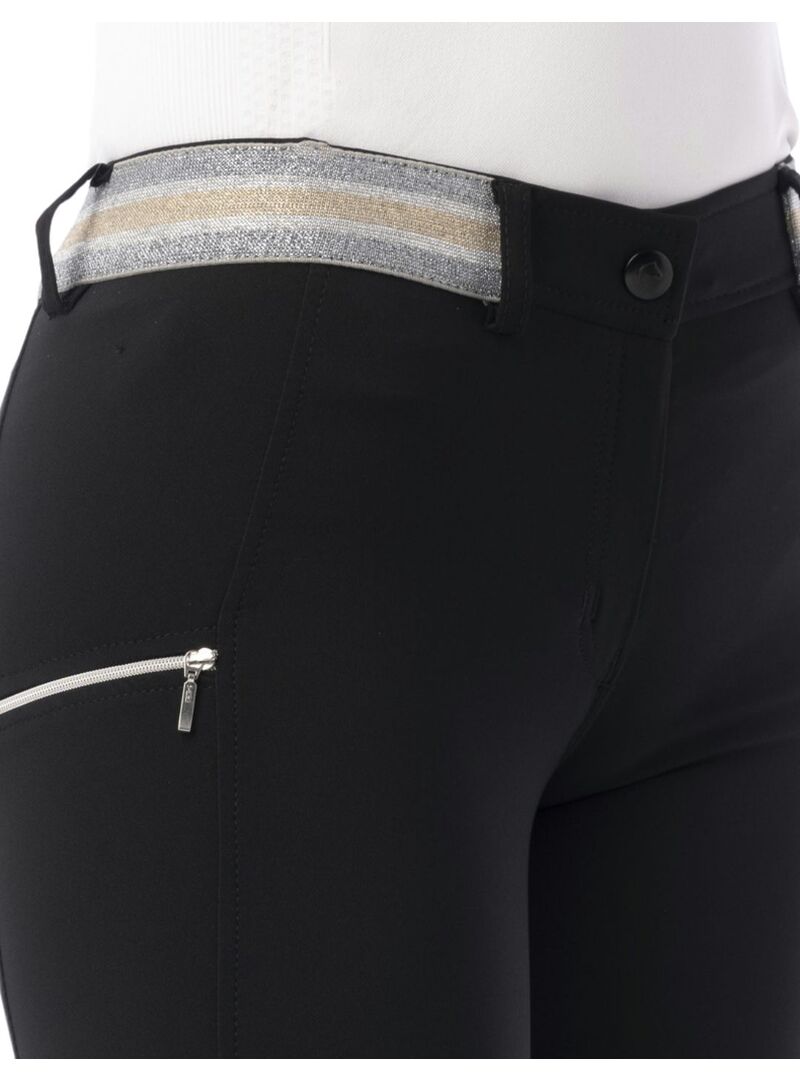 Pantalón Equithème “Lor” Culera de Silicona Mujer Negro