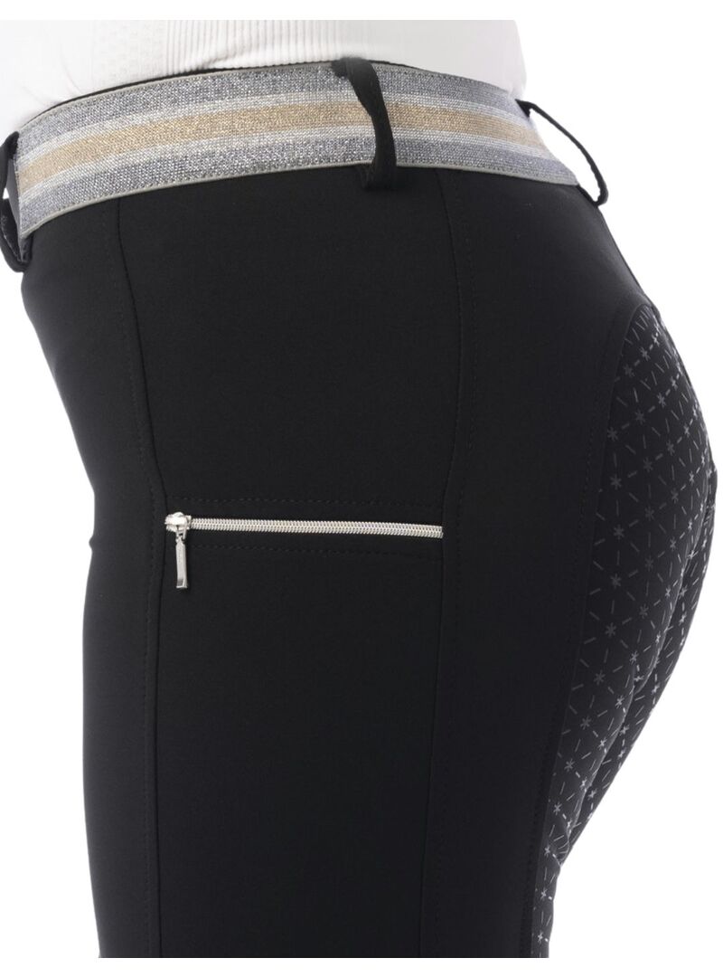 Pantalón Equithème “Lor” Culera de Silicona Mujer Negro
