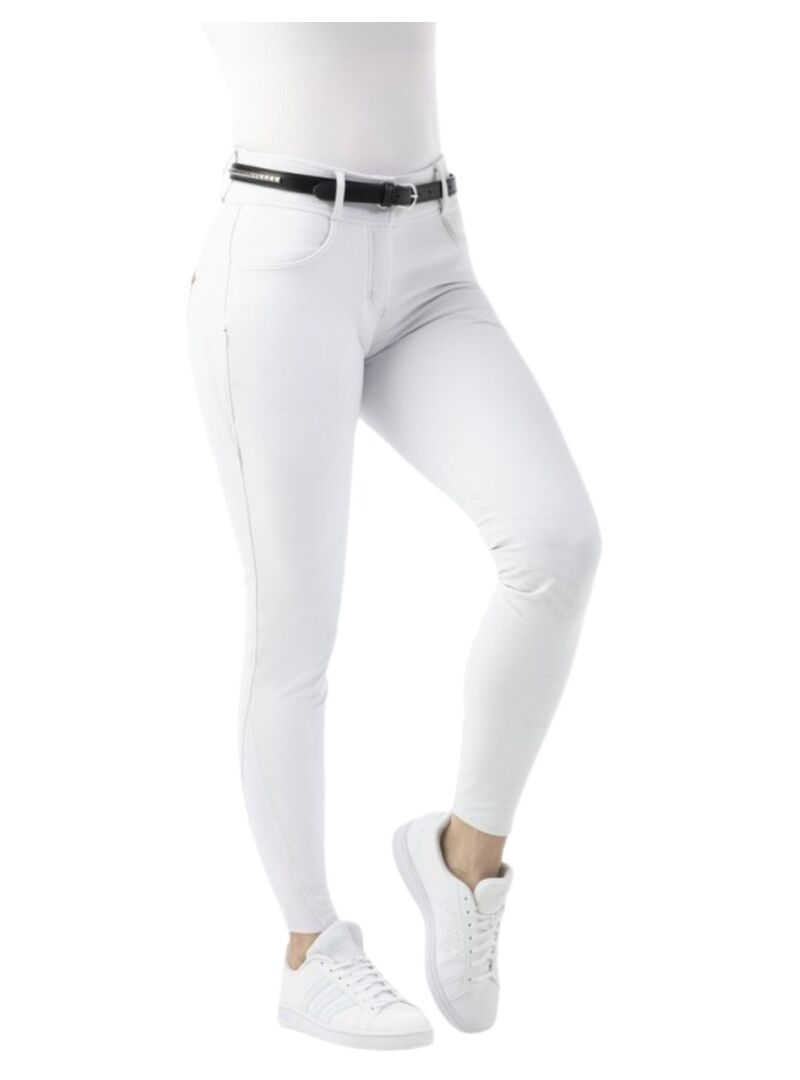 Pantalón Push-Up Equithème “Bella” Mujer Blanco