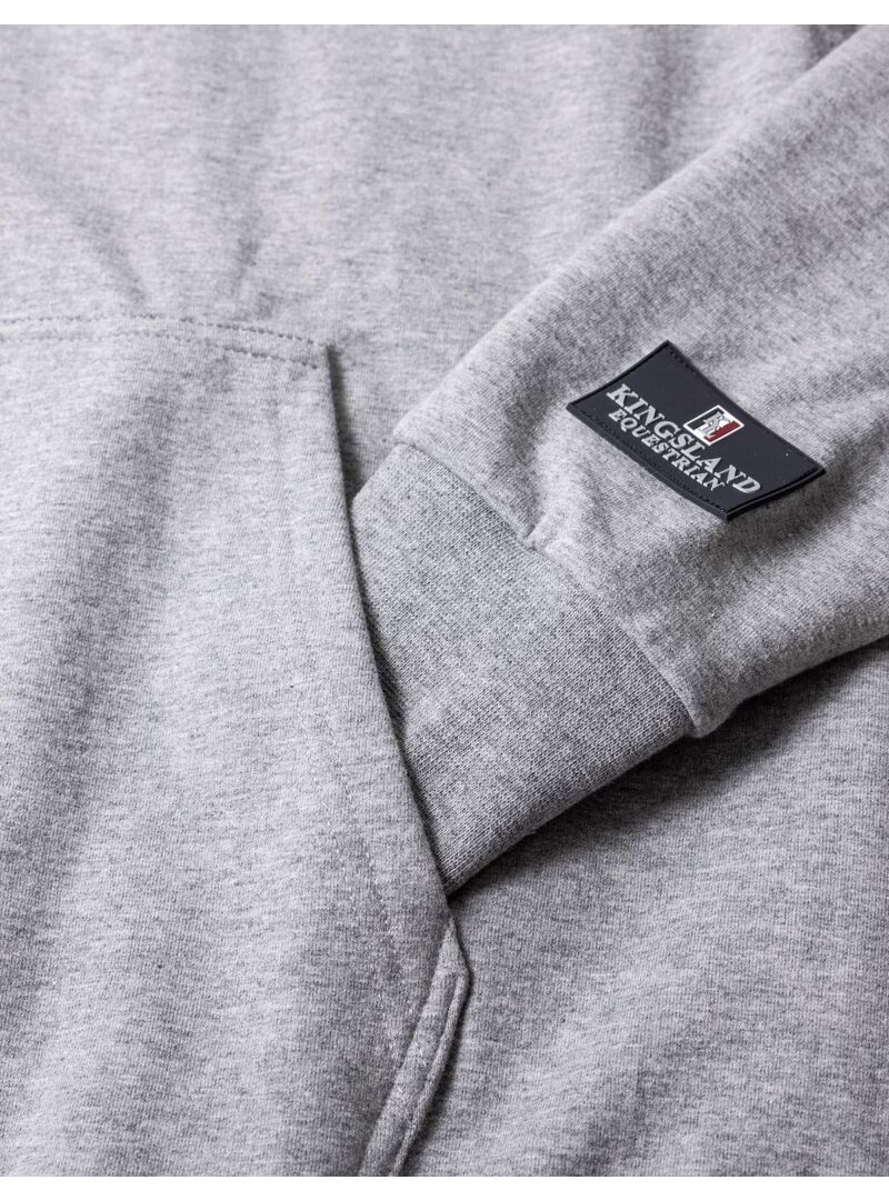 Sudadera con Cremallera Unisex Kingsland Classic Gris Claro
